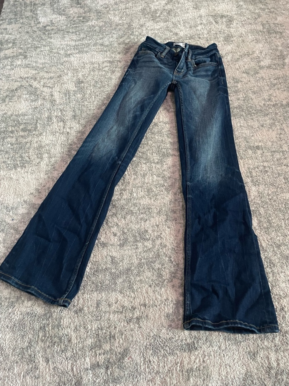 BKE Women's Dark Indigo Flare Jeans